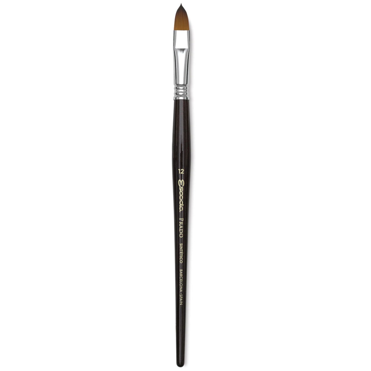 Escoda Prado Tame Synthetic Brush - Filbert, Short Handle, Size 12
